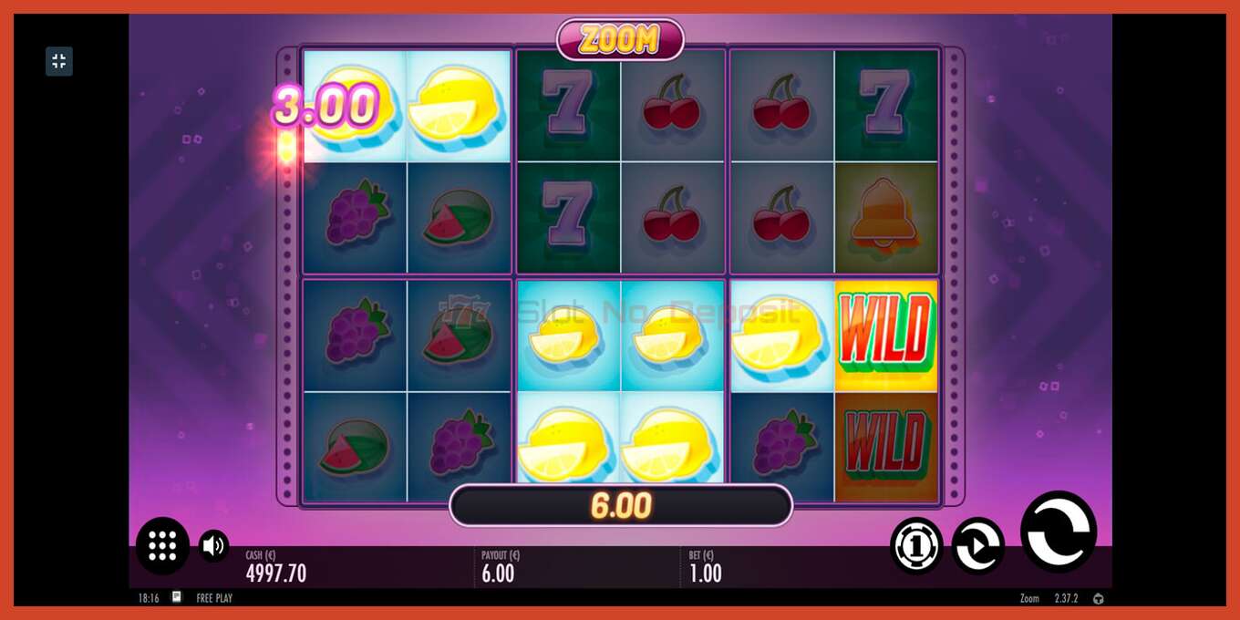 Slot screenshot: Zoom no deposit, number - 9