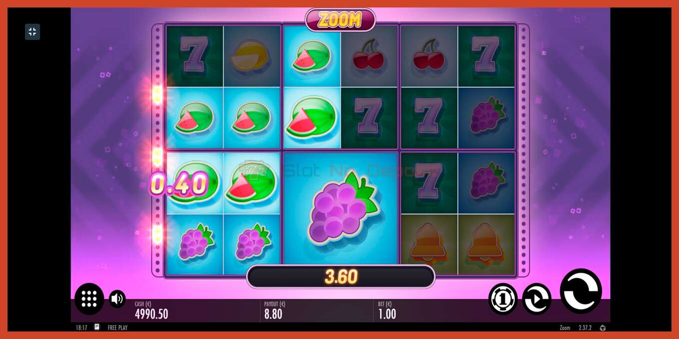 Slot screenshot: Zoom no deposit, number - 10