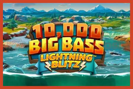 Слот постер: 10,000 Big Bass Lightning Blitz без депозита