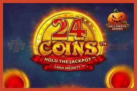 Slot poster: 24 Coins Halloween Jackpots no deposit