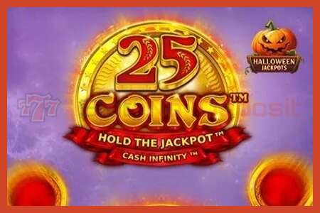 Slot poster: 25 Coins Halloween Jackpots no deposit