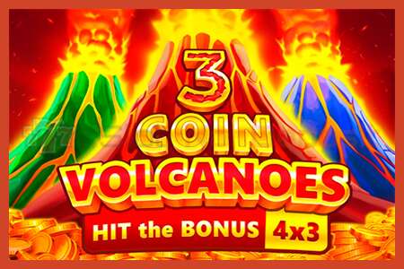 פוסטר חריץ: 3 Coin Volcanoes ללא פיקדון