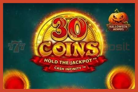 Slot poster: 30 Coins Halloween Jackpots no deposit