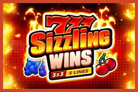 Plakat za utor: 777 Sizzling Wins: 5 Lines bez depozita