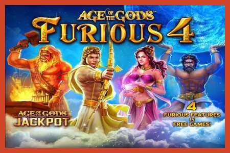 Slot poster: Age of the Gods Furious Four no deposit