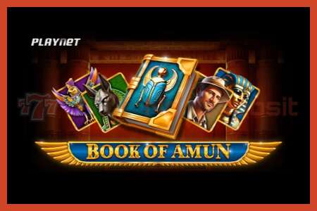 Slot poster: Book of Amun no deposit