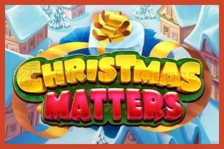 Slot poster: Christmas Matters no deposit