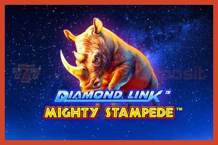 Áp phích khe cắm: Diamond Link: Mighty Stampede không có tiền đặt cọc