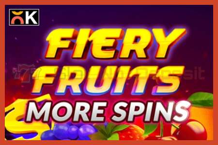 Слот постер: Fiery Fruits More Spins без депозита