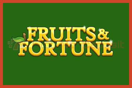 Plakat za utor: Fruits & Fortune bez depozita