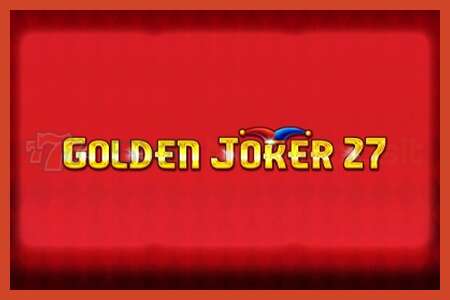 Póster de tragamonedas: Golden Joker 27 Hold & Win sin deposito