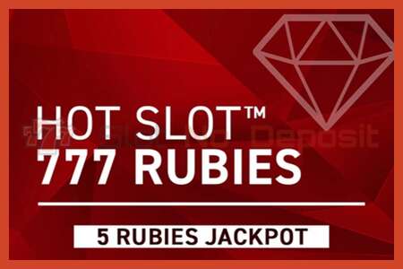 Lizdų plakatas: Hot Slot 777 Rubies Extremely Light jokio užstato