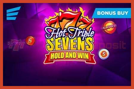 Slot poster: Hot Triple Sevens Hold & Win no deposit