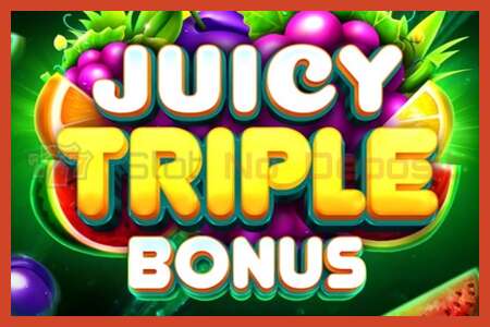 슬롯 포스터: Juicy Triple Bonus 보증금 없음