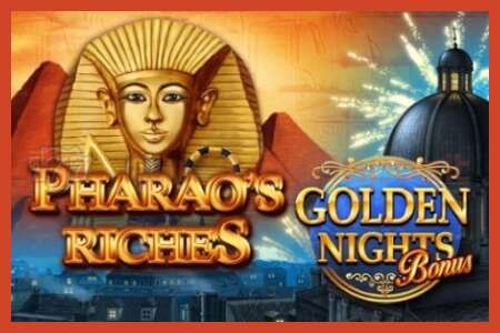 Slot plakát: Pharaos Riches Golden Nights nincs letét