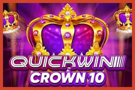 Slot plakat: Quick Win Crown 10 intet depositum