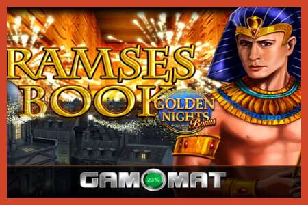 Slot poster: Ramses Book Golden Nights no deposit