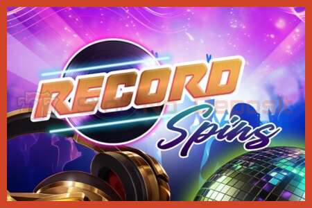 Slot plagát: Record Spins žiadny vklad