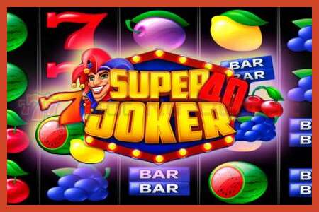 Slot poster: Super Joker 40 no deposit