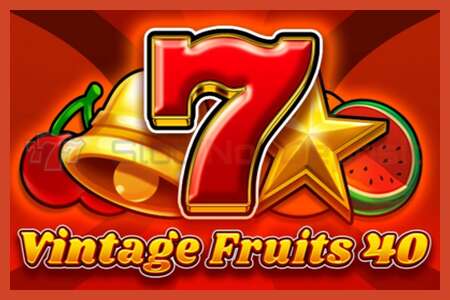 স্লট পোস্টার: Vintage Fruits 40 কোন আমানত