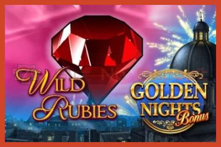 Slot poster: Wild Rubies Golden Nights no deposit